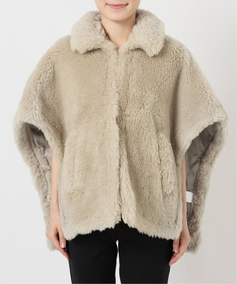 TICCA（ティッカ） Woolファーポンチョ 0243410033（ポンチョ・マント 