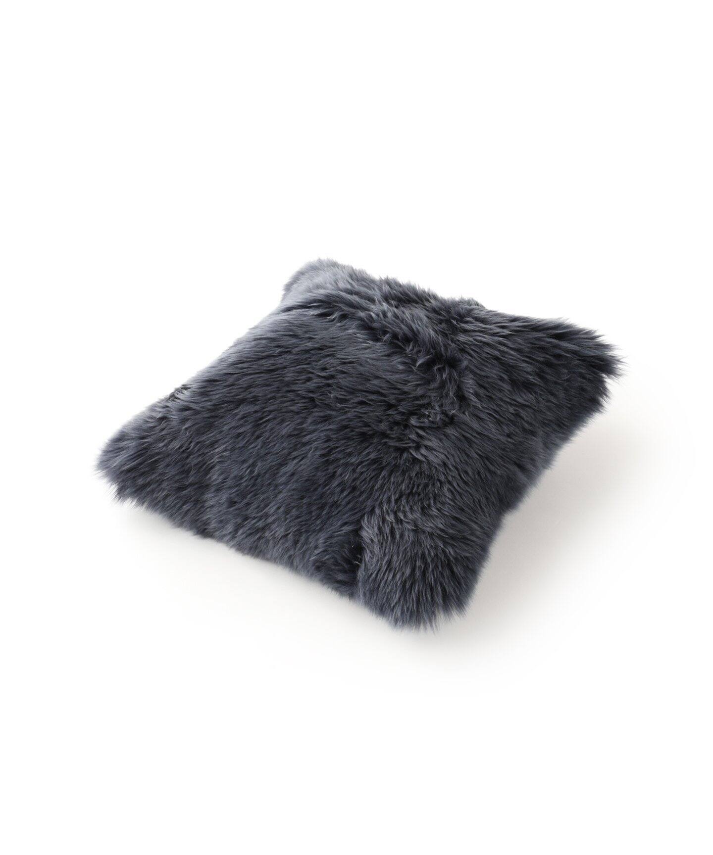 ラグ 羊 ひつじ 本物 シープスキン クッションカバー SHEEPSKIN CUSHION シープスキン クッションカバー 45cm角（ラグ