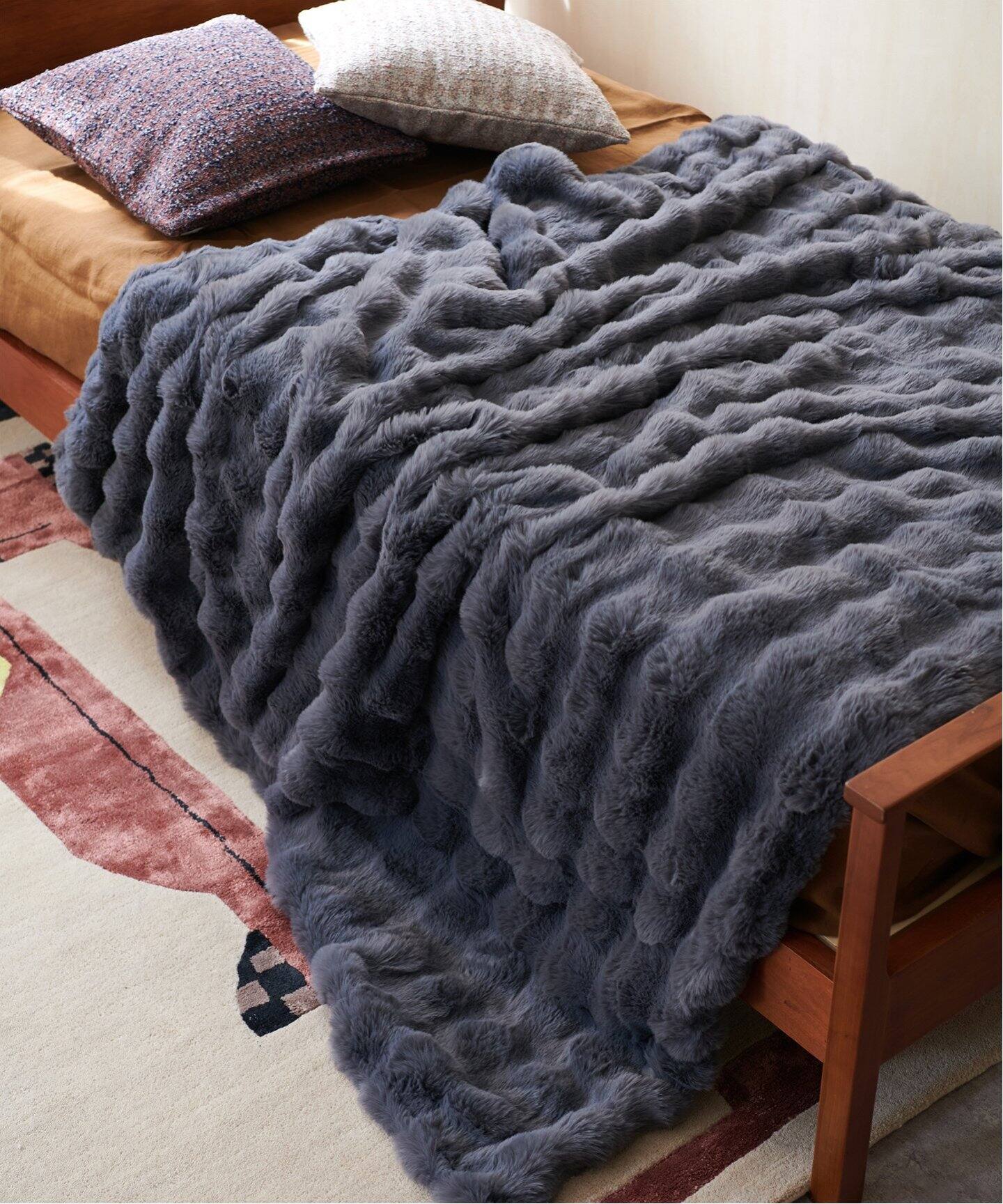 FUR BLANKET L フェイクファー ブランケット（ブランケット）｜JOURNAL 