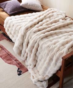 FUR BLANKET L　フェイクファー ブランケット