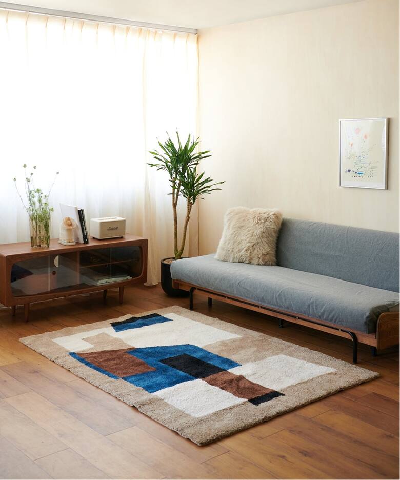 GEOMETRIC RUG 120×160 ジオメトリックラグ（ラグ・マット）｜JOURNAL 