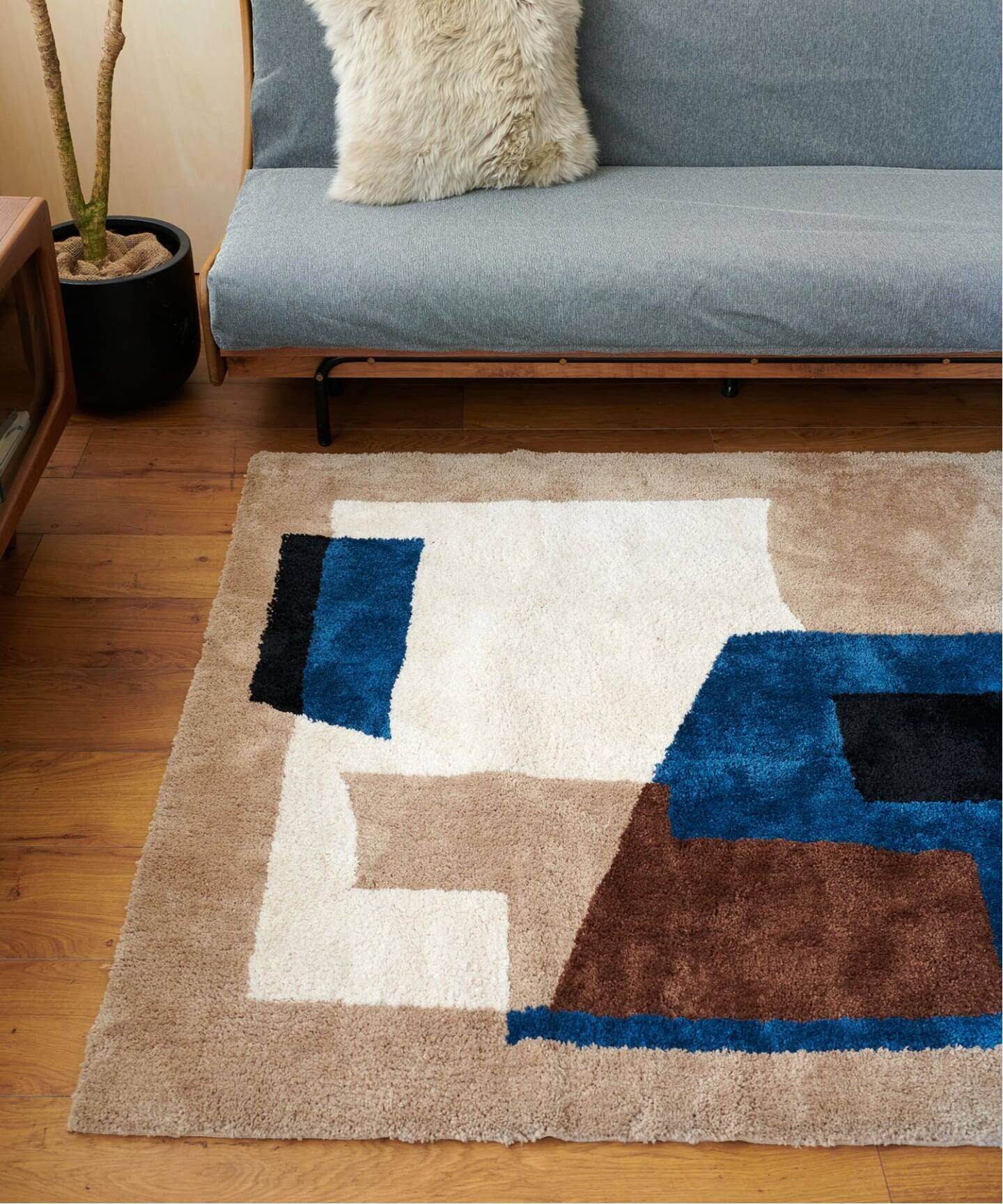 GEOMETRIC RUG 120×160 ジオメトリックラグ（ラグ・マット）｜JOURNAL 