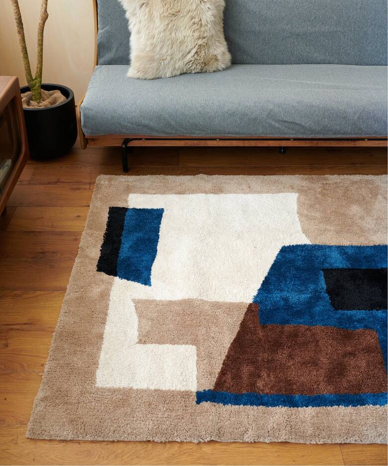予約》GEOMETRIC RUG 120×160 ジオメトリックラグ（ラグ・マット 