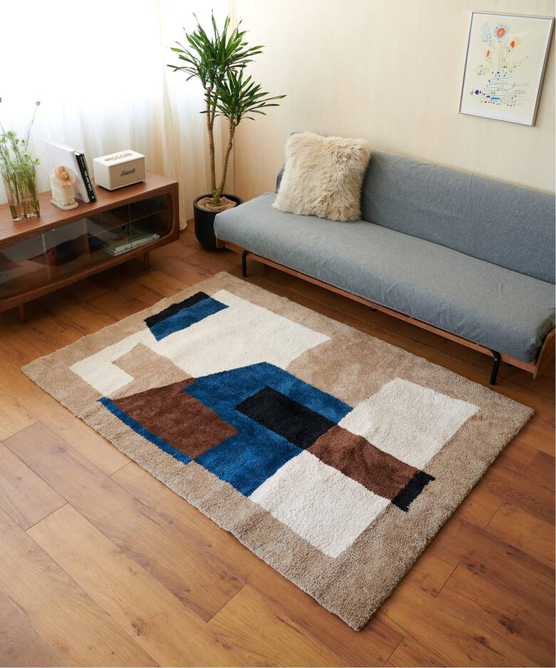 予約》GEOMETRIC RUG 120×160 ジオメトリックラグ（ラグ・マット 
