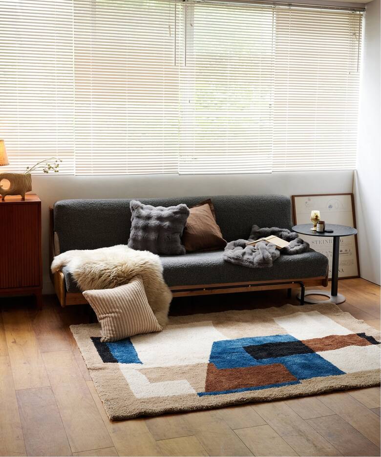GEOMETRIC RUG 120×160 ジオメトリックラグ（ラグ・マット）｜JOURNAL 