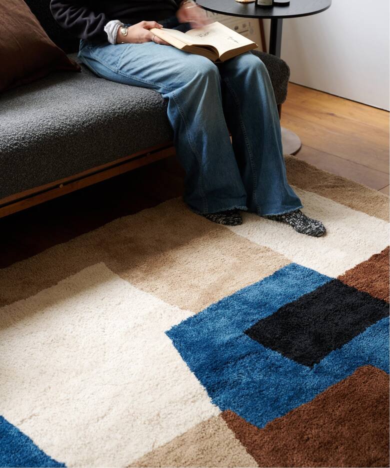 GEOMETRIC RUG 140×200 ジオメトリックラグ（ラグ・マット）｜JOURNAL 