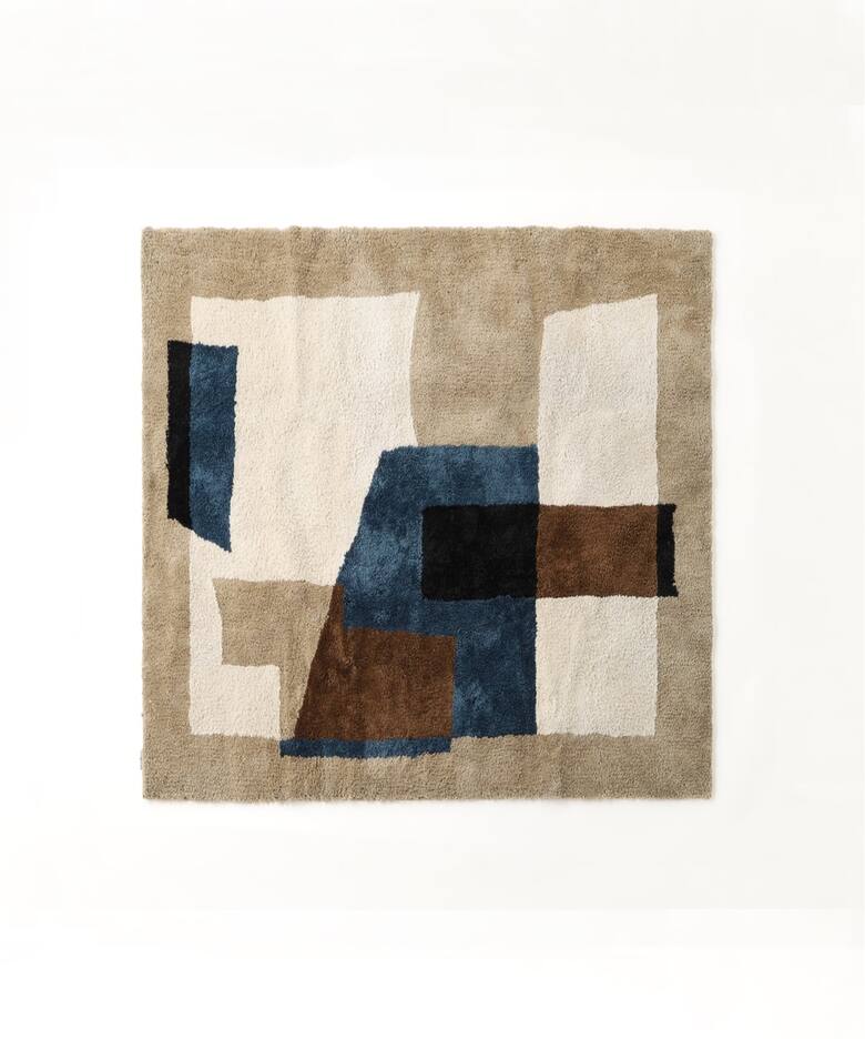 GEOMETRIC RUG 200×200 ジオメトリックラグ（ラグ・マット）｜JOURNAL 