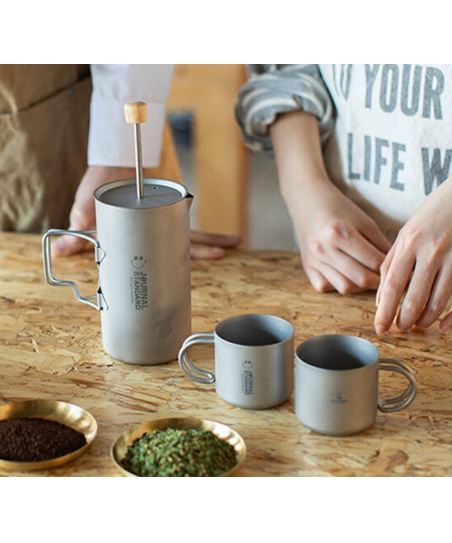 SILVERANT*JSF/シルバーアント】TITANIUM COFFEE PRESS コーヒープレス 