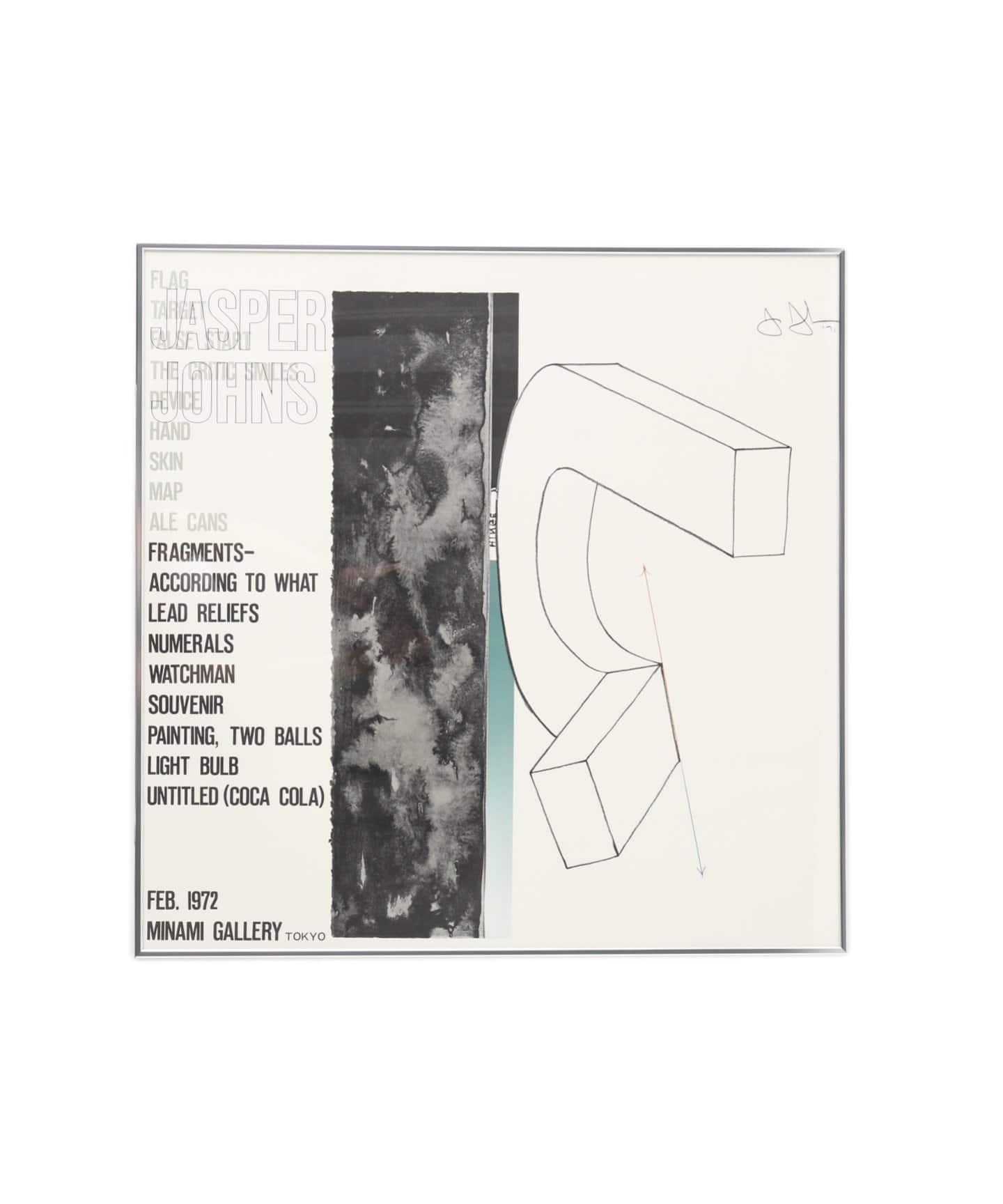 ジャスパー　ジョンズ ☆ジャスパージョーンズ（JASPER JOHNS）☆リトグラフ