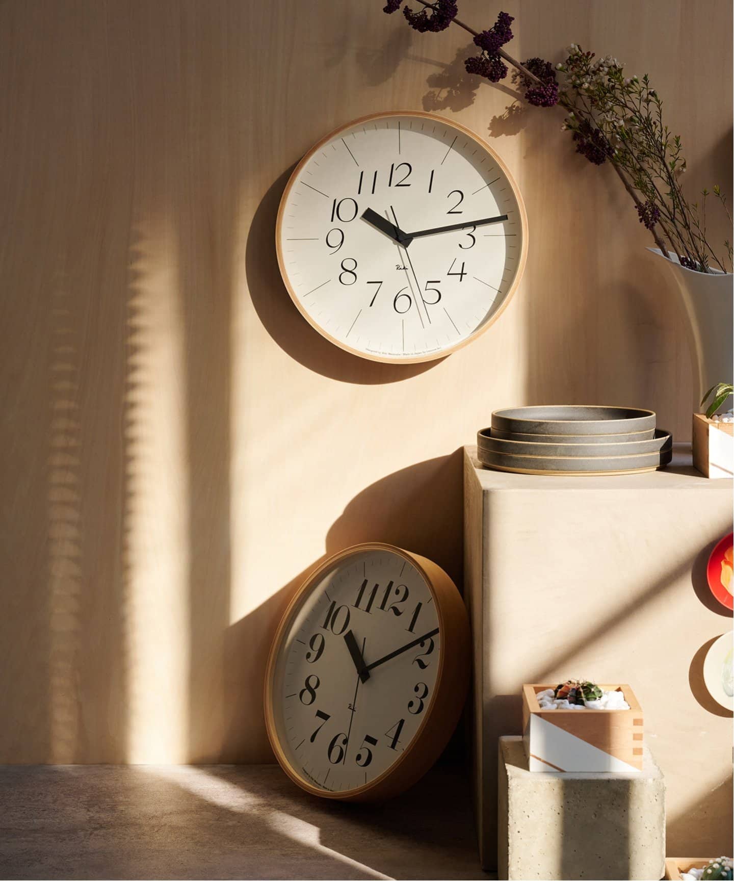 Lemnos/レムノス】RIKI CLOCK RC 26 掛け時計（置き時計