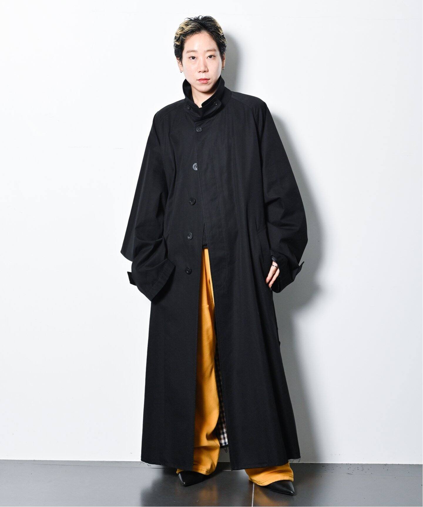AQUASCUTUM 別注 “O” OVERSIZED コート（ステンカラーコート 