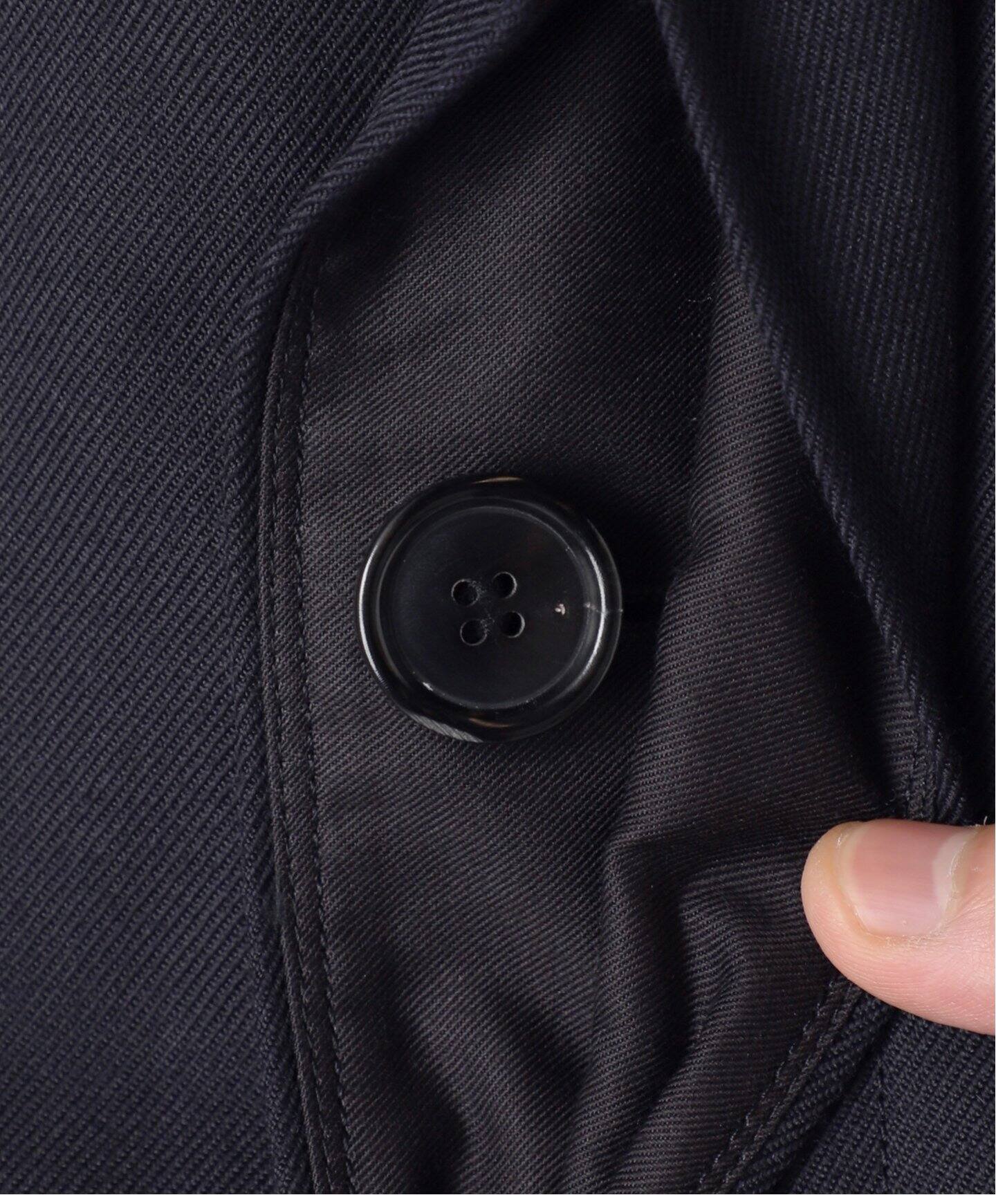 LE / エルイー】ウール バルカラー コート（ステンカラーコート）｜L