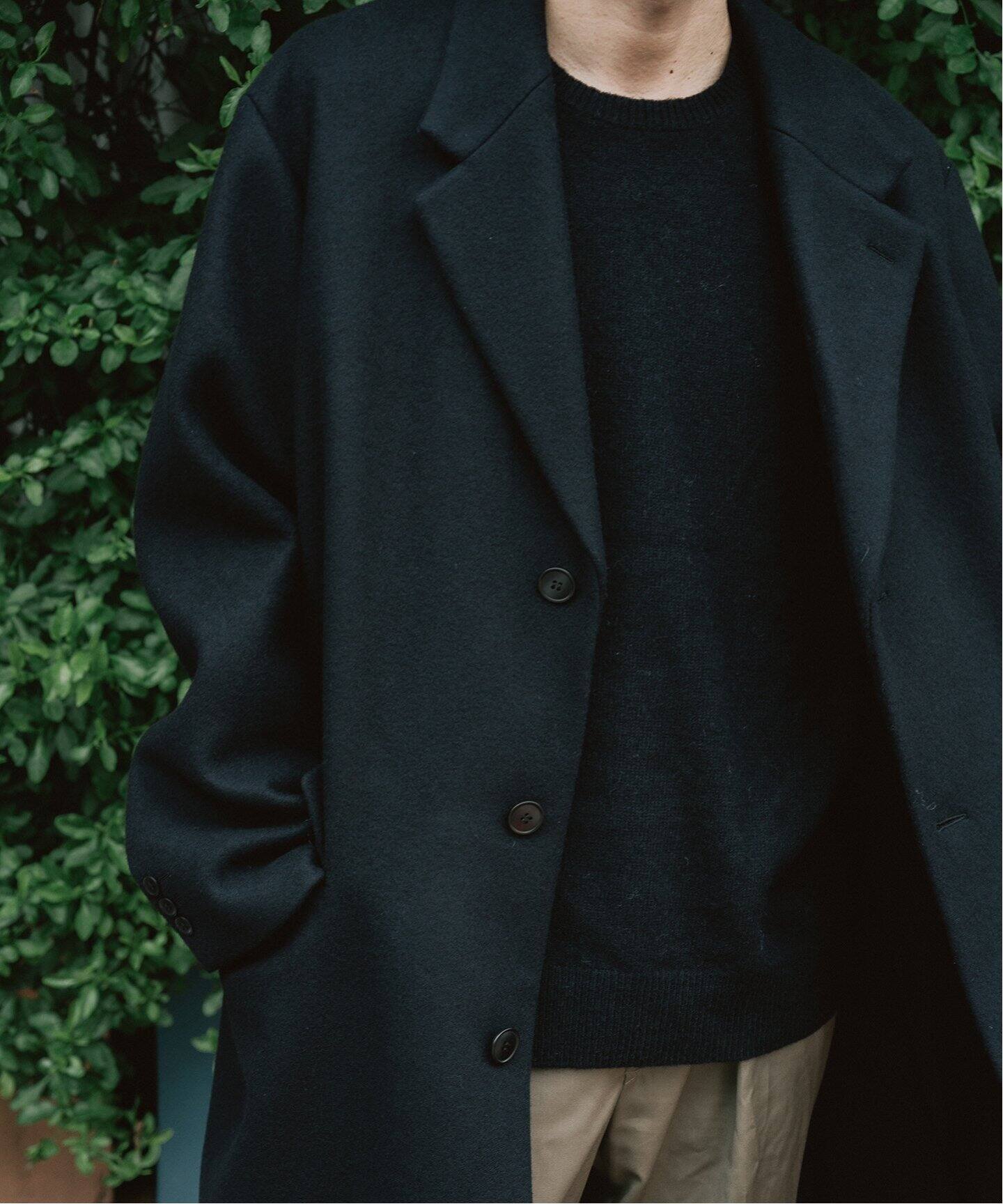 LE / エルイー】ウール チェスター コート（チェスターコート）｜L  