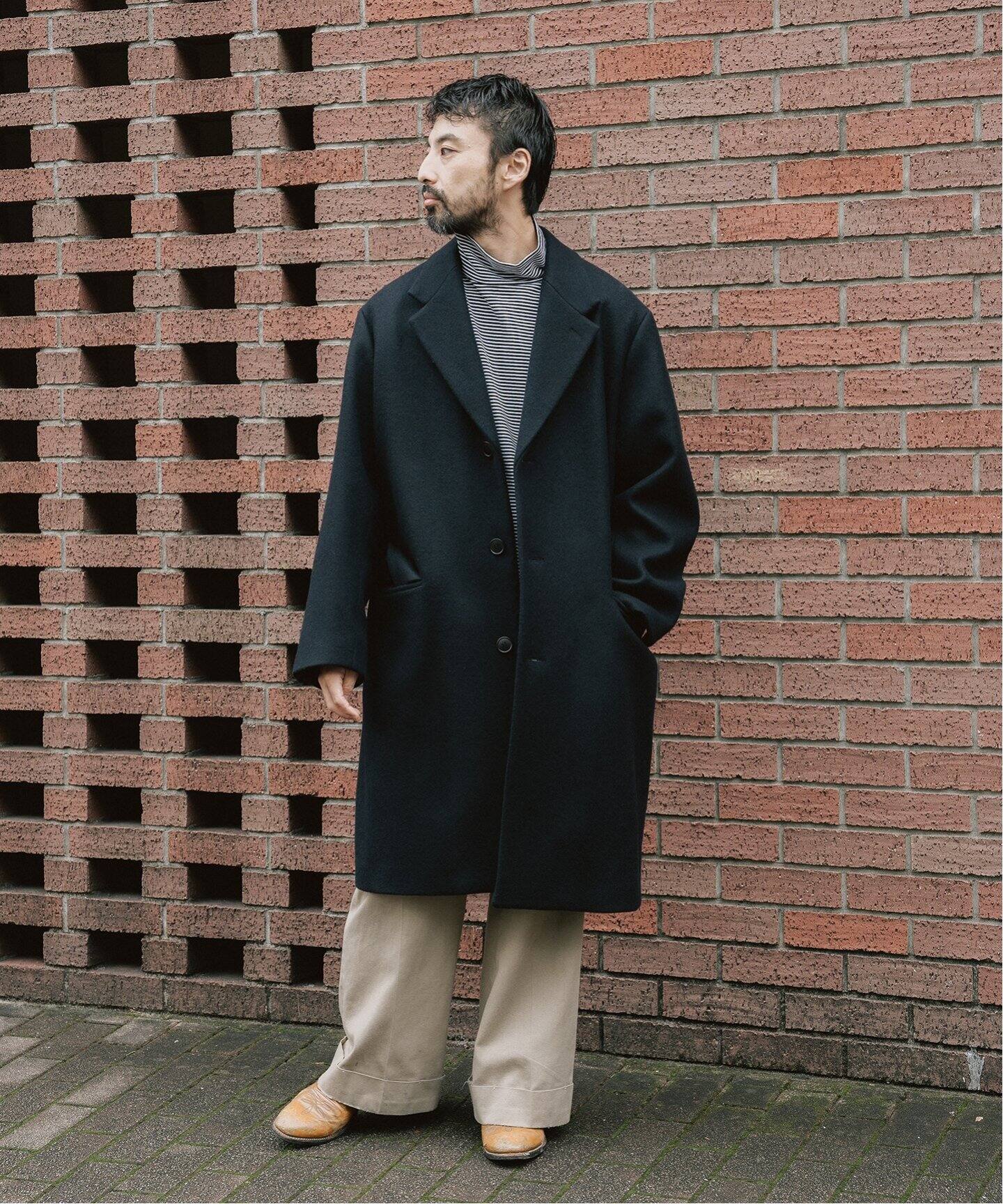 LE / エルイー】ウール チェスター コート（チェスターコート）｜L  