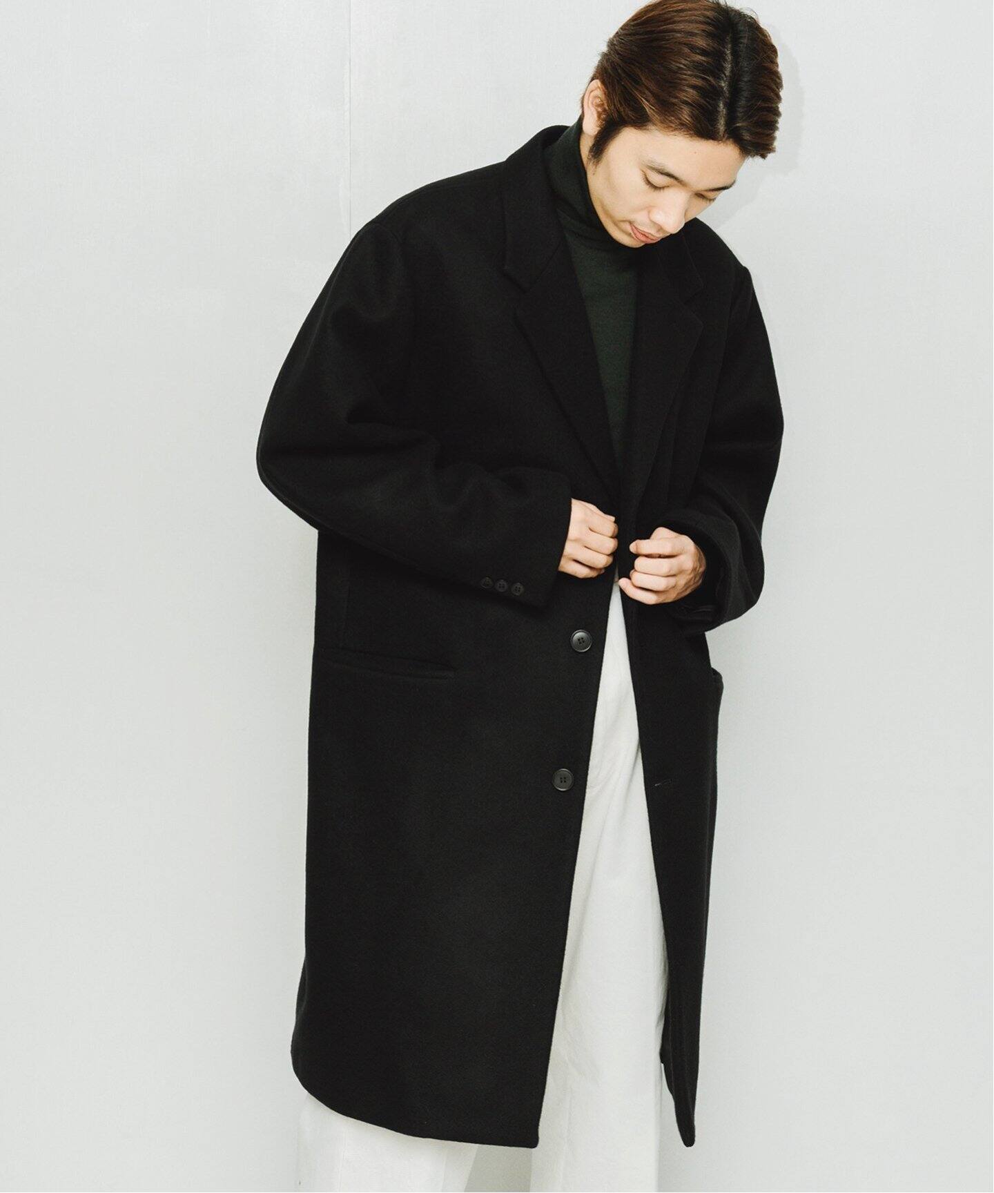 LE / エルイー】ウール チェスター コート（チェスターコート）｜L  