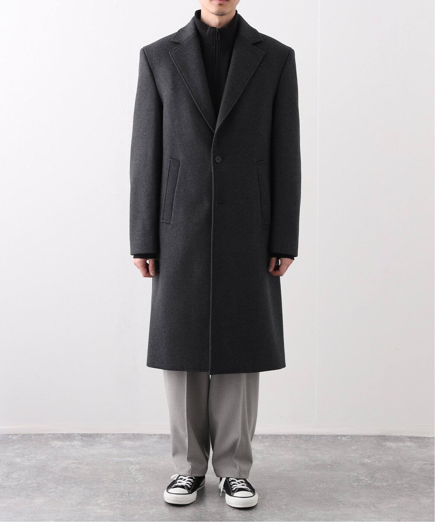 ジャケット・アウター Vintage cashmere blend chester coat BLK WOOL CASHMERE MAESTRO COAT（その他ブルゾン／アウター）｜REIGNING