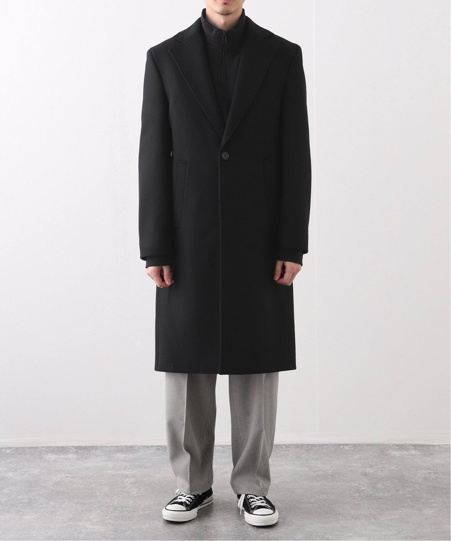 【ロンハーマン購入】REIGNING CHAMP テーラード チェスターコートL ロンハーマン購入】REIGNING CHAMP テーラード チェスターコートL