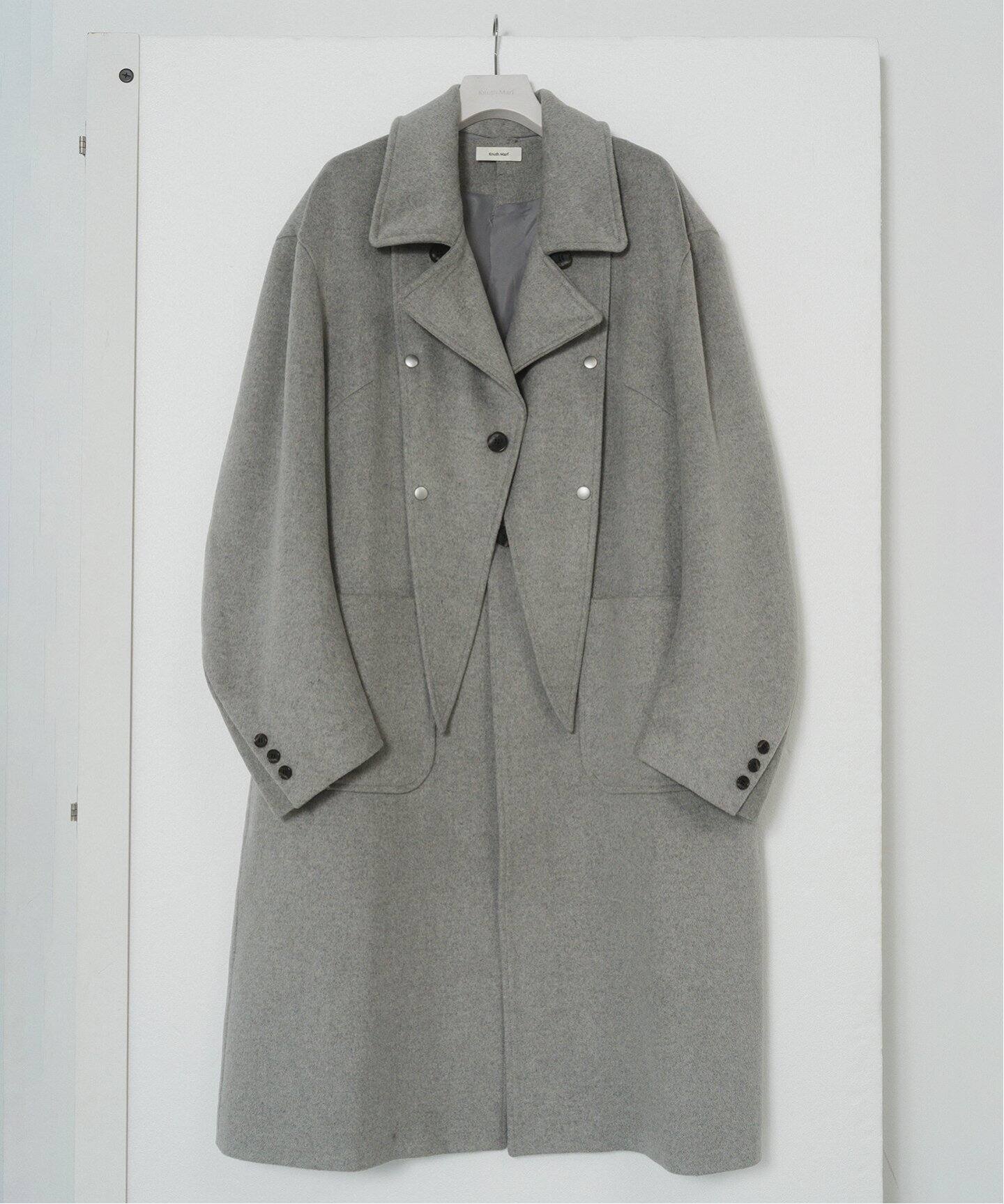 Knuth Marf 別注 2way accent collar long coat(unisex)（チェスター 