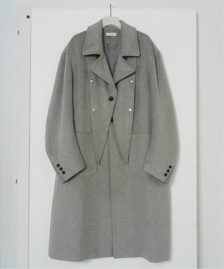 Knuth Marf 別注 2way accent collar long coat(unisex)（チェスター 