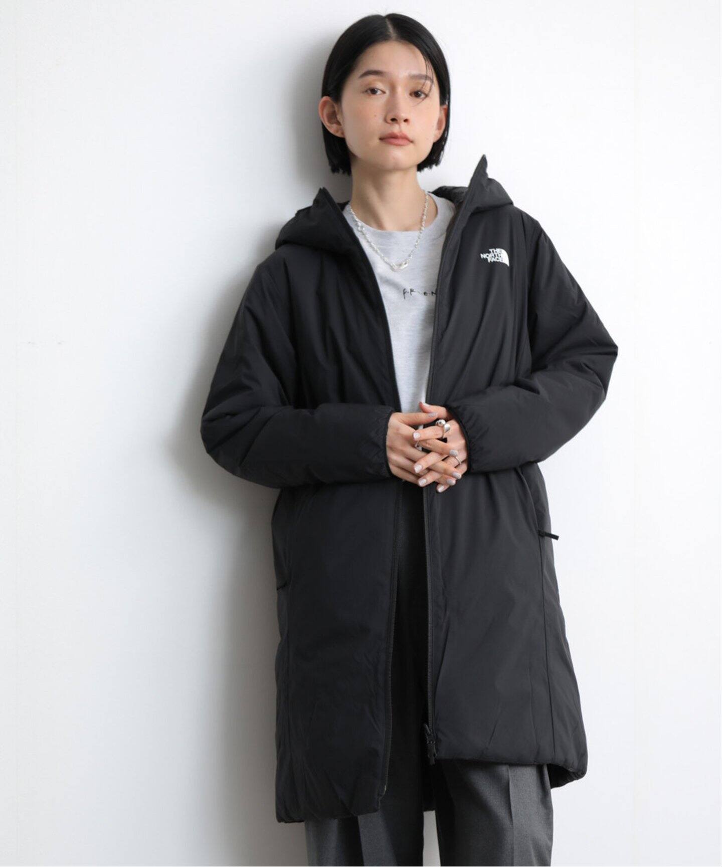 THE NORTH FACE Reversible Anytime Insulated long hoodie（中綿 