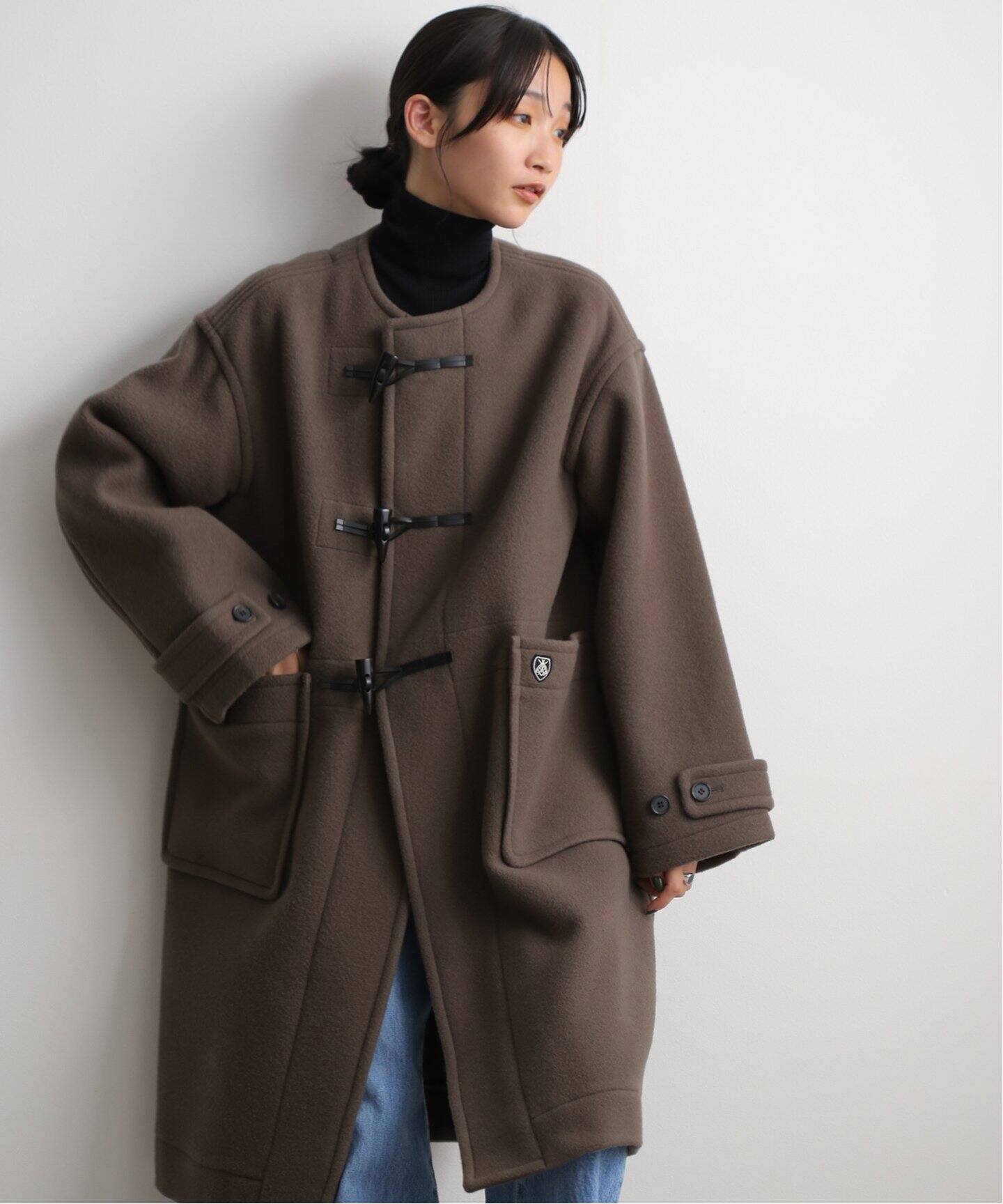 ORCIVAL COLLARLESS DUFFEL COAT OR-A0590 DOM（ダッフルコート