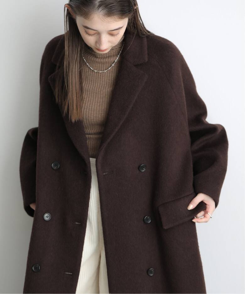 CLANE DOUBLE WOOL LONG COAT 17101-0052（ノーカラーコート）｜BOICE 