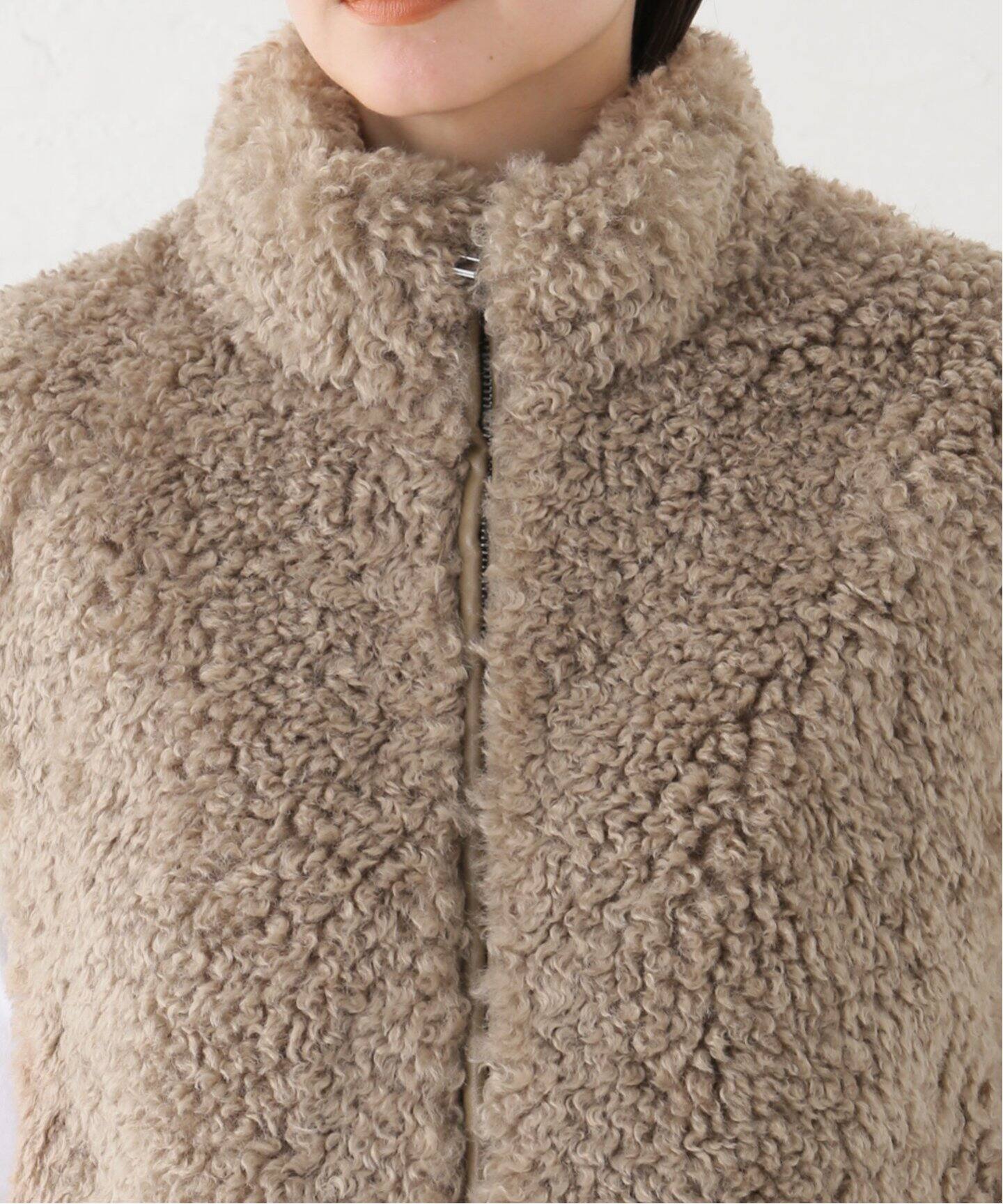 anuke Eco Fur Vest 62420102（ボア・フリース）｜BOICE FROM 