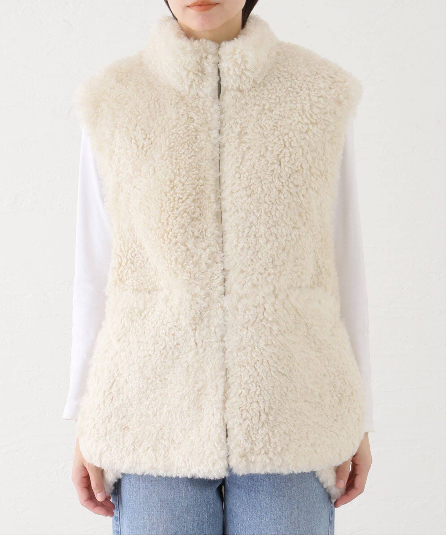 anuke Eco Fur Vest 62420102（ボア・フリース）｜BOICE FROM 