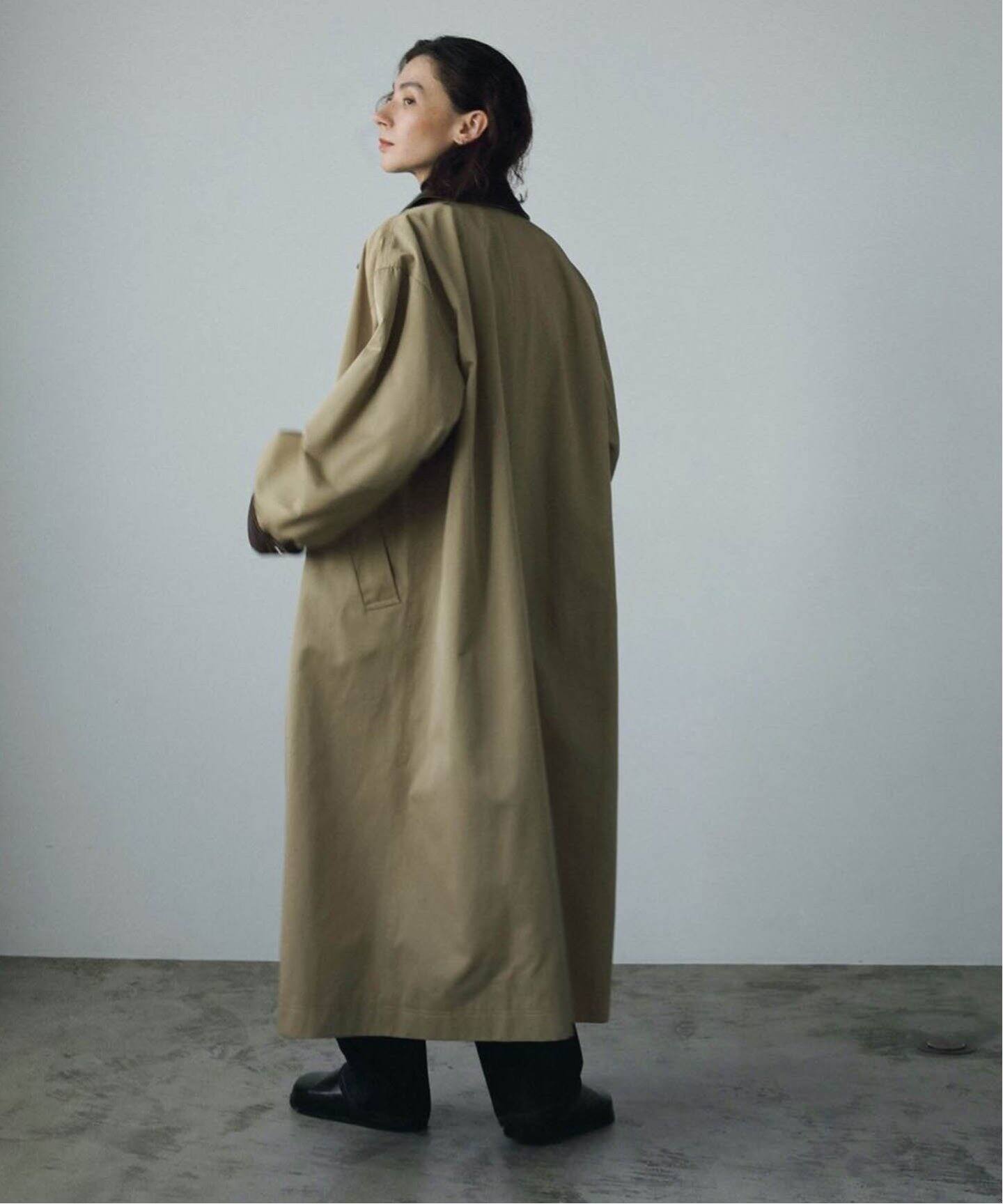 anuke Twill Soutiencollar Coat 62420002（ステンカラーコート  
