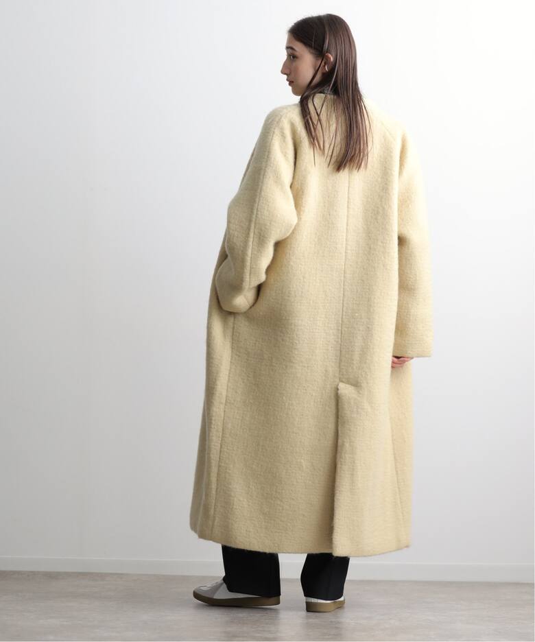 anuke Collarless Shaggy Coat 62420004（ノーカラーコート）｜BOICE 