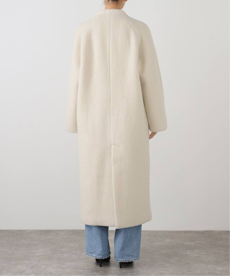 anuke Collarless Shaggy Coat 62420004（ノーカラーコート）｜BOICE 
