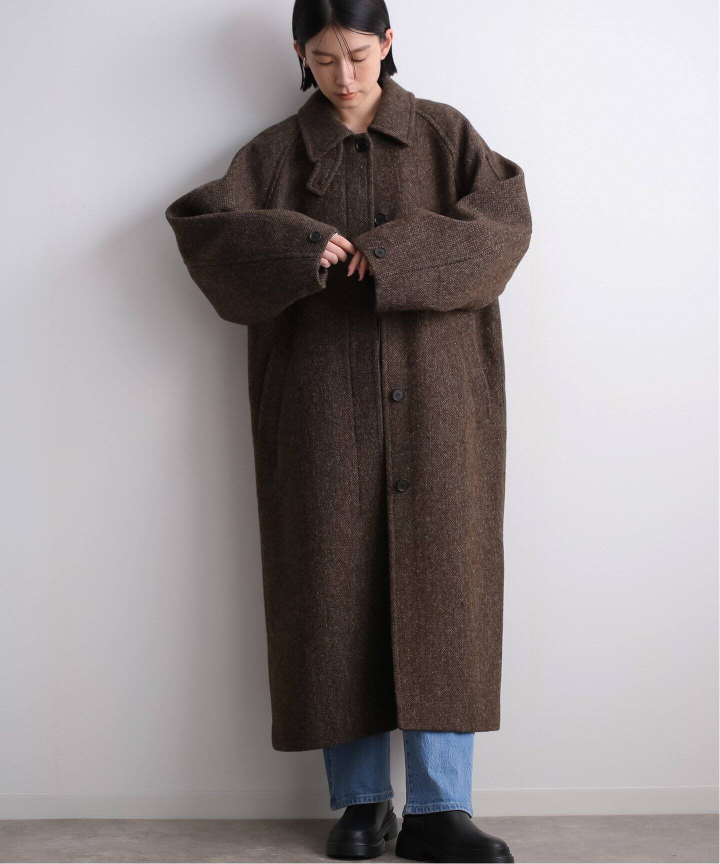 TODAYFUL Mixwool Raglan Coat 12420003（ステンカラーコート）｜BOICE  