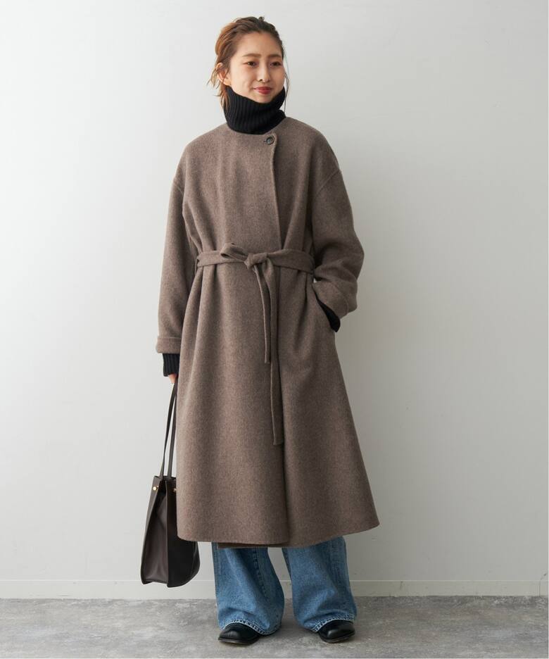 ニュアンスリバーコート（ノーカラーコート）｜Spick and Span 