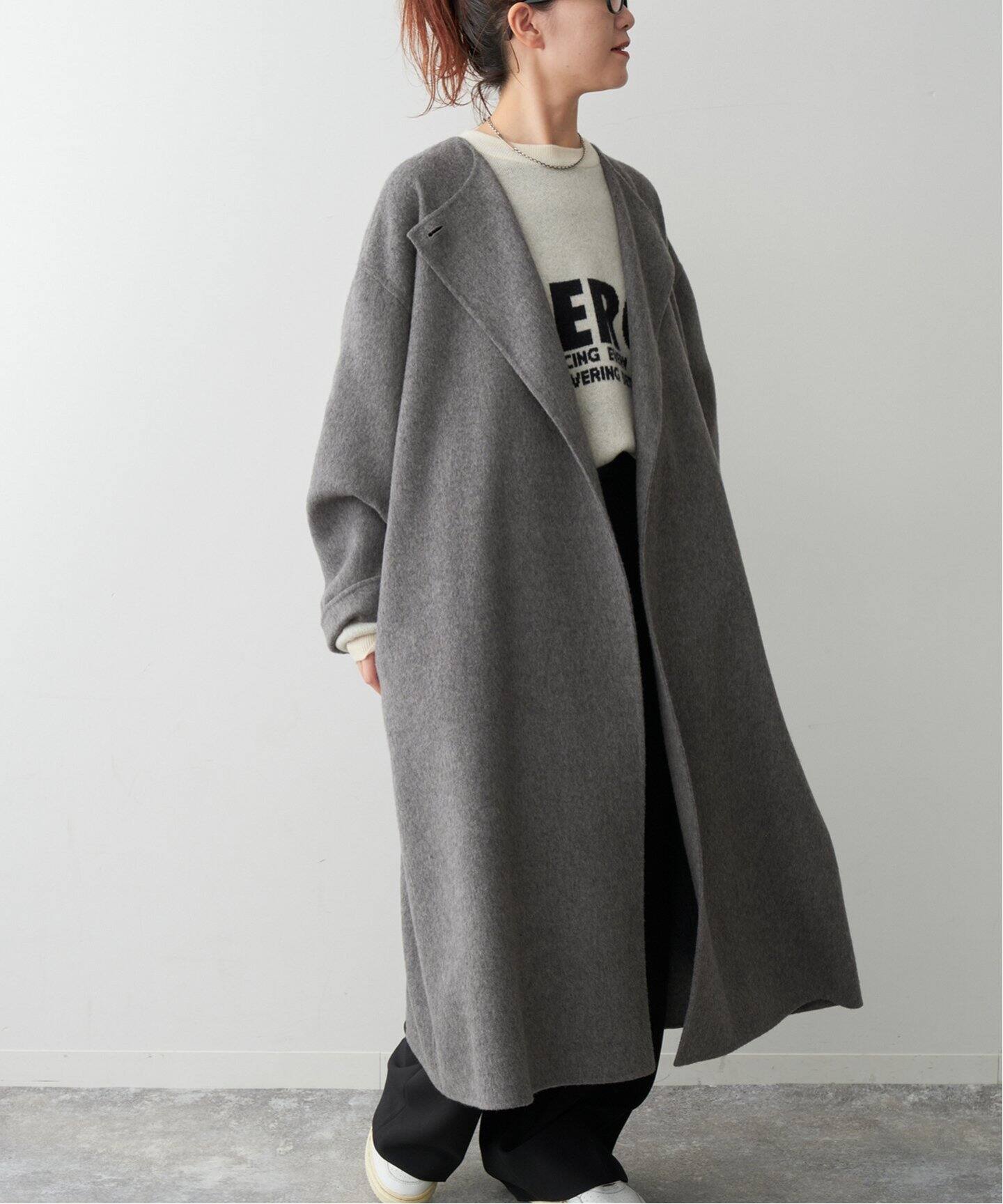 ニュアンスリバーコート（ノーカラーコート）｜Spick and Span  