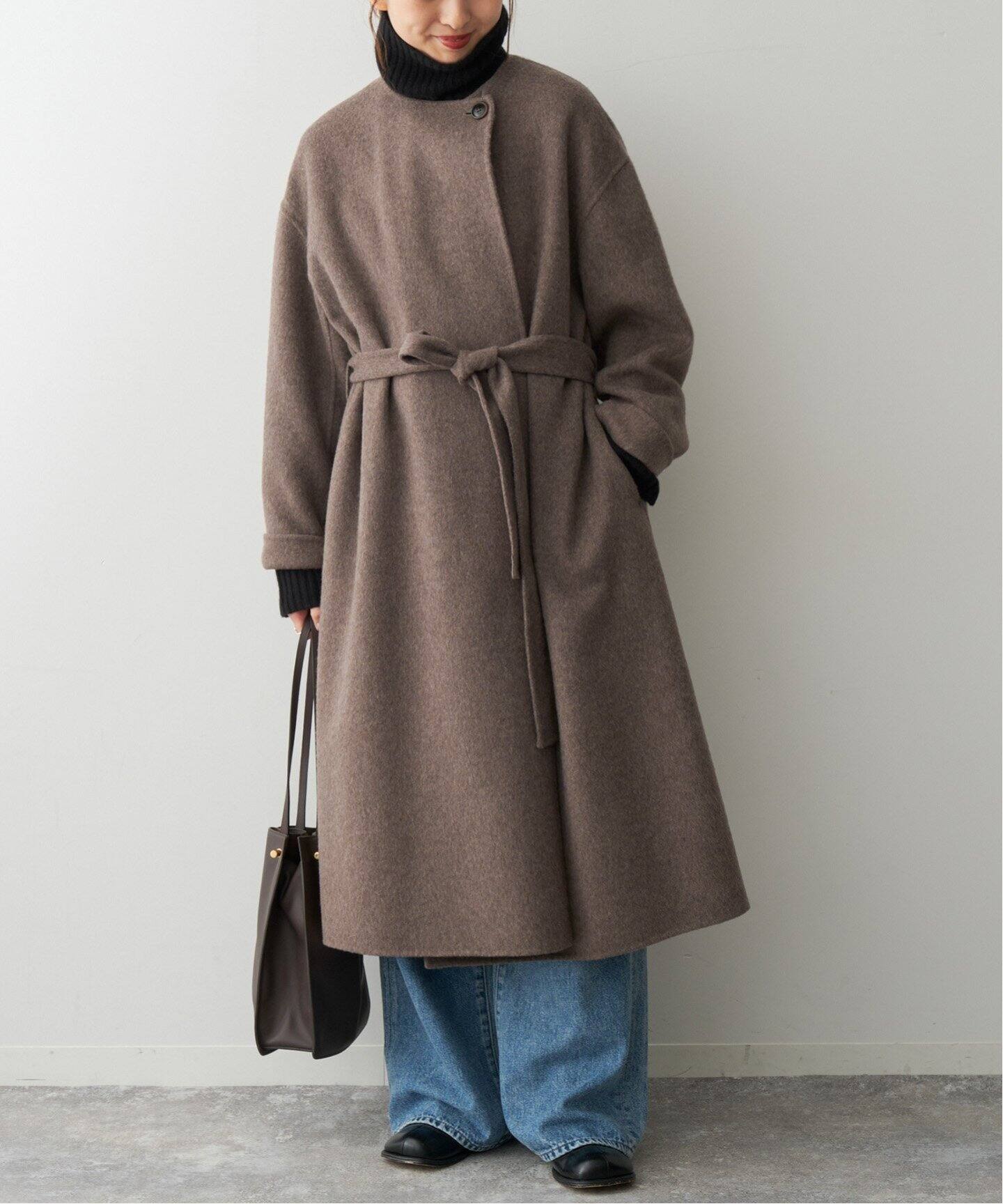 ニュアンスリバーコート（ノーカラーコート）｜Spick and Span  