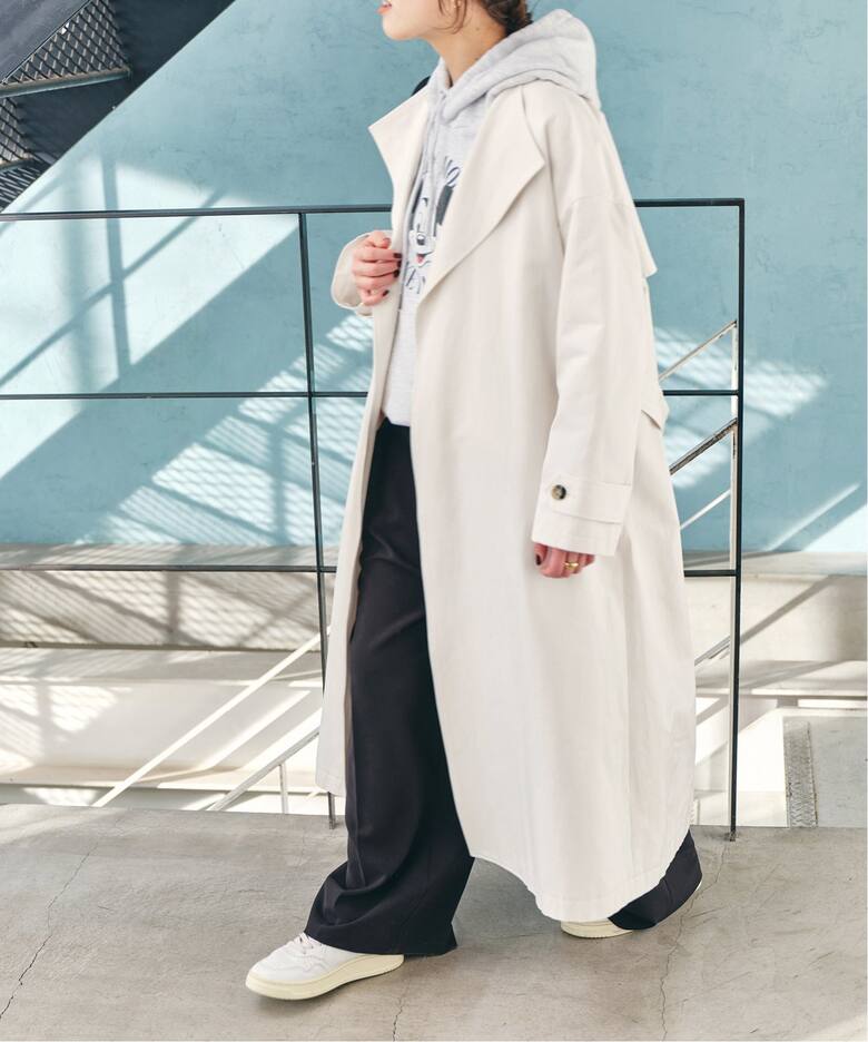 C/Cu ノーカラートレンチコート（トレンチコート）｜Spick and Span  