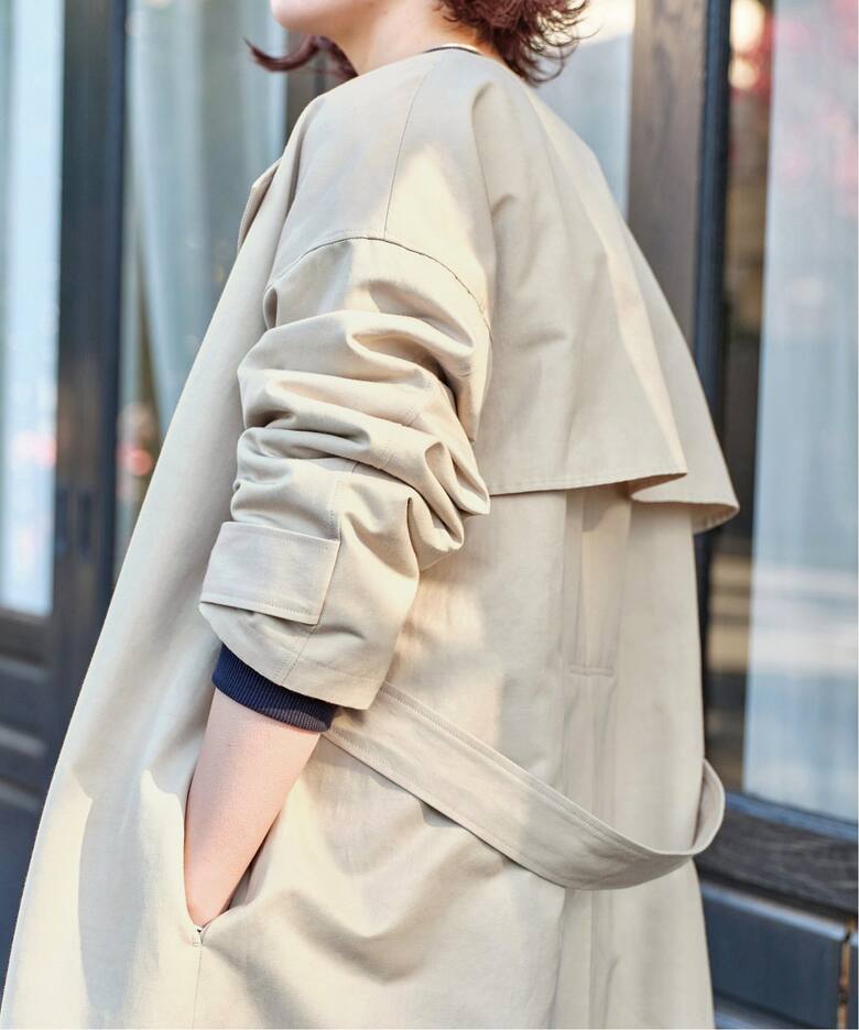 C/Cu ノーカラートレンチコート（トレンチコート）｜Spick and  