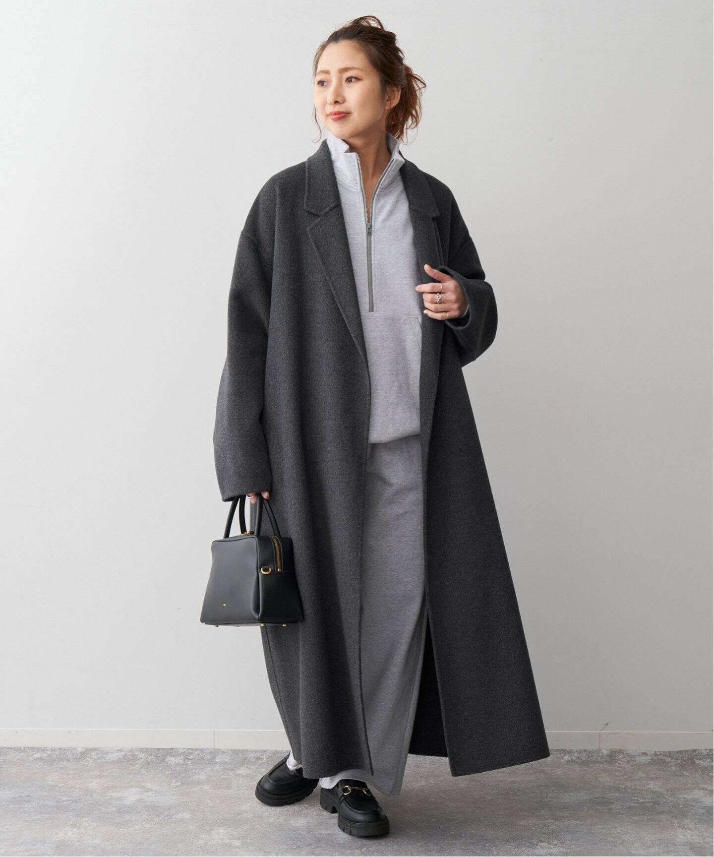 super160s ロングチェスターカラーコート（その他ブルゾン／アウター  