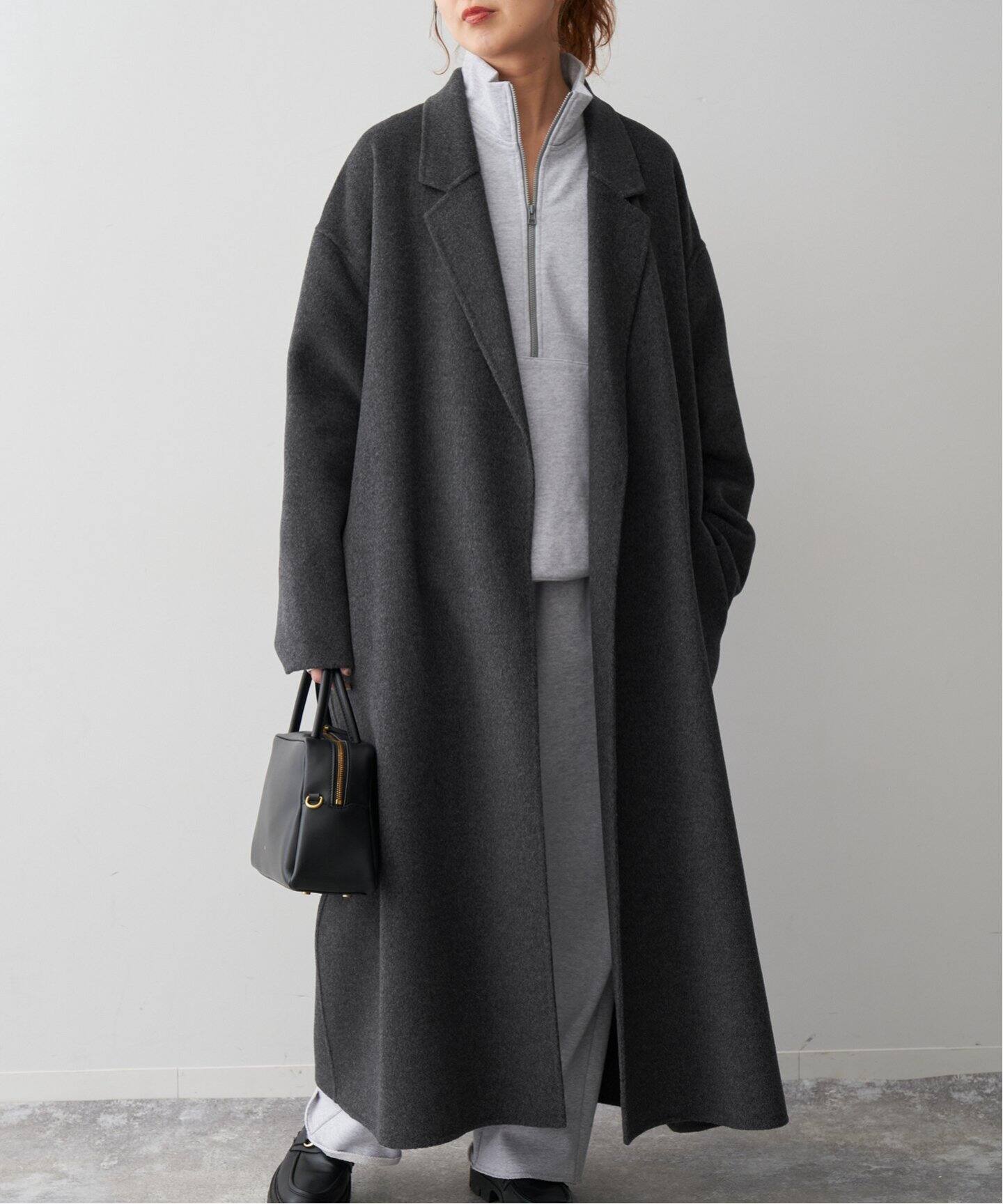 super160s ロングチェスターカラーコート（その他ブルゾン／アウター  