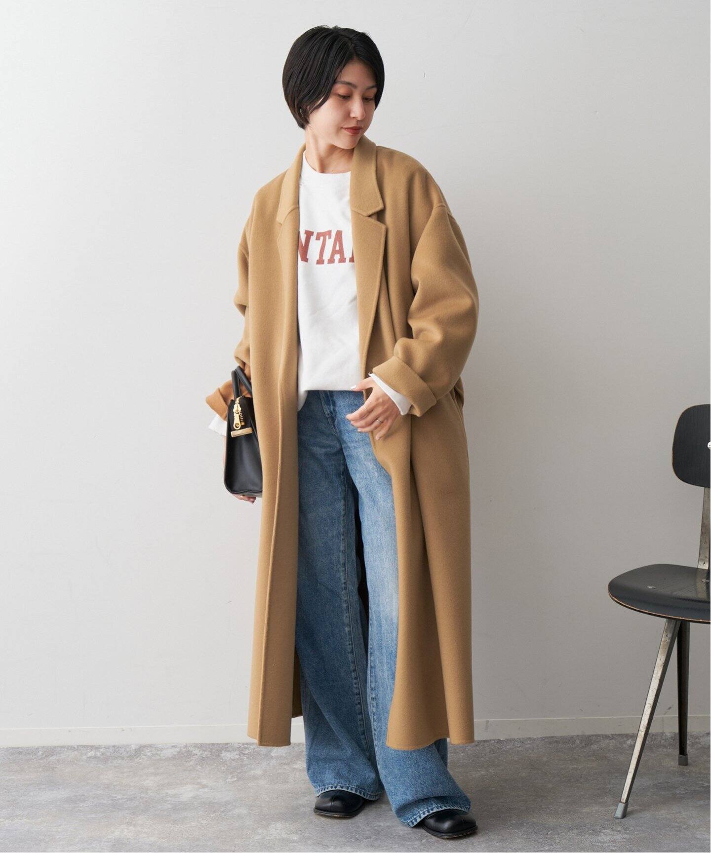 super160s ロングチェスターカラーコート（その他ブルゾン／アウター  