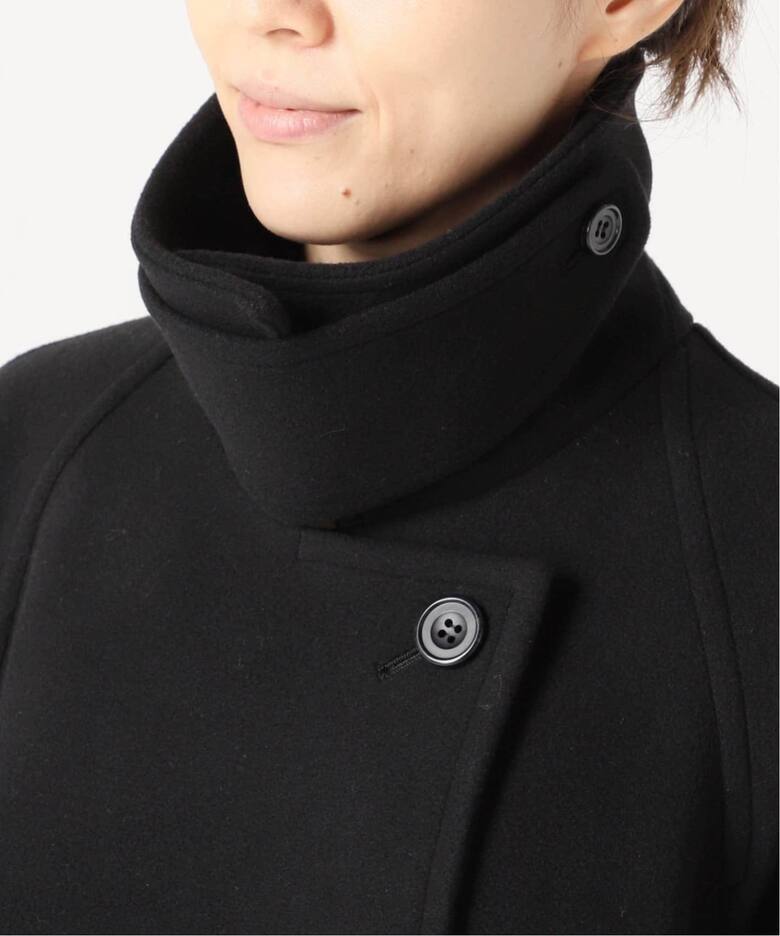 追加》W/Nyモッサステンカラーショートコート（ステンカラーコート  