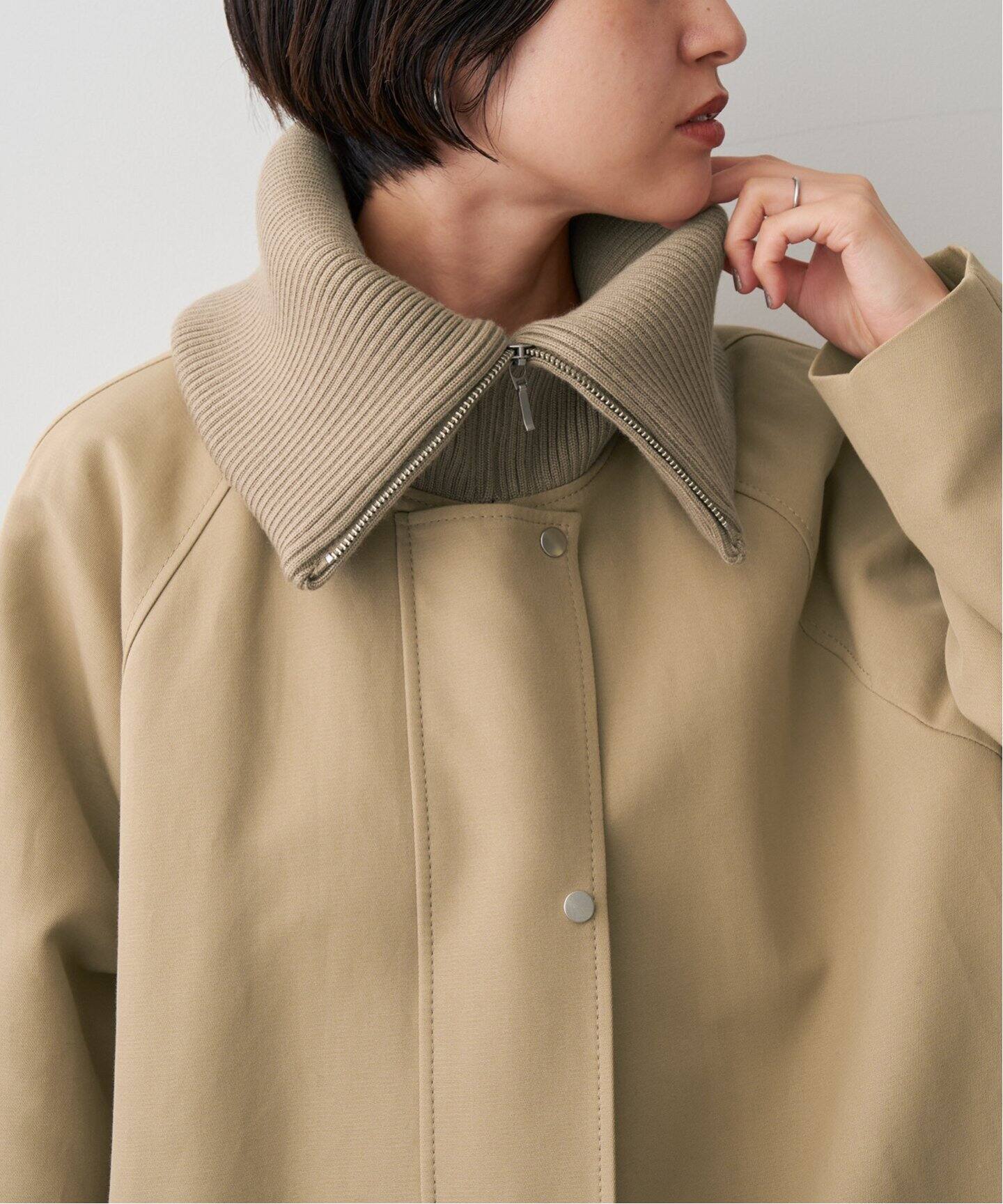 コットンダブルクロスリブカラーコート（トレンチコート）｜Spick and  