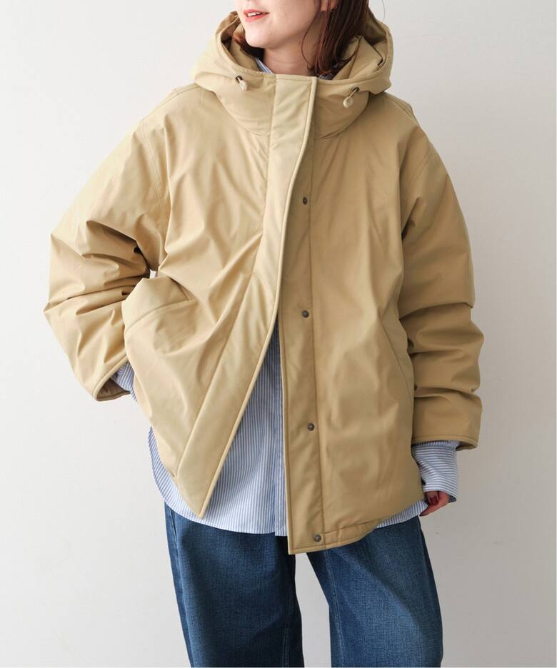 撥水フーデッドダウンハーフコート（ダウンジャケット）｜Spick and  