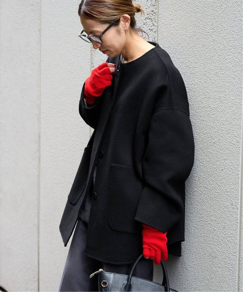 ≪追加≫ハミルトンリバークルーネックコート（ノーカラーコート  