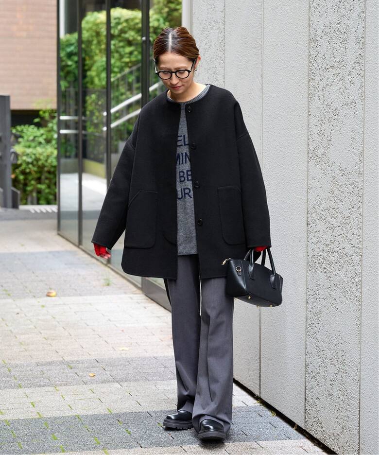 ≪追加≫ハミルトンリバークルーネックコート2（ノーカラーコート  