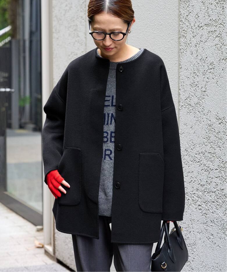 ≪追加≫ハミルトンリバークルーネックコート2（ノーカラーコート  