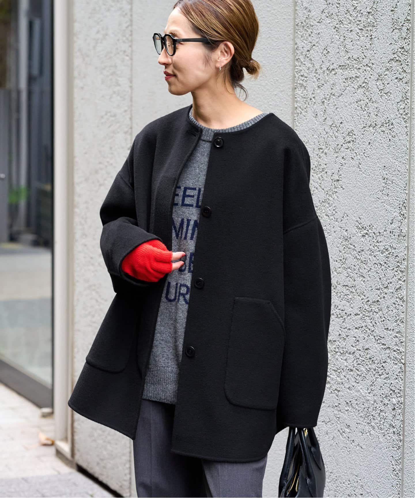 ≪追加≫ハミルトンリバークルーネックコート2（ノーカラーコート