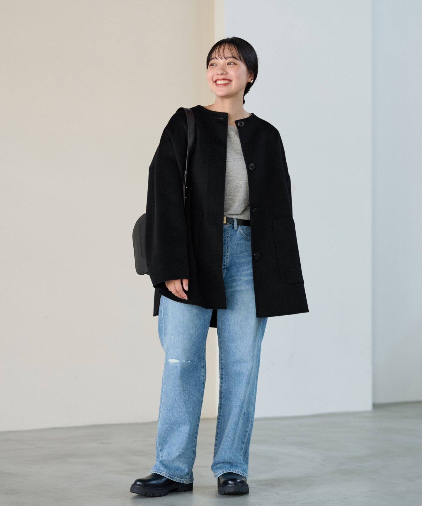 ≪追加≫ハミルトンリバークルーネックコート2（ノーカラーコート 