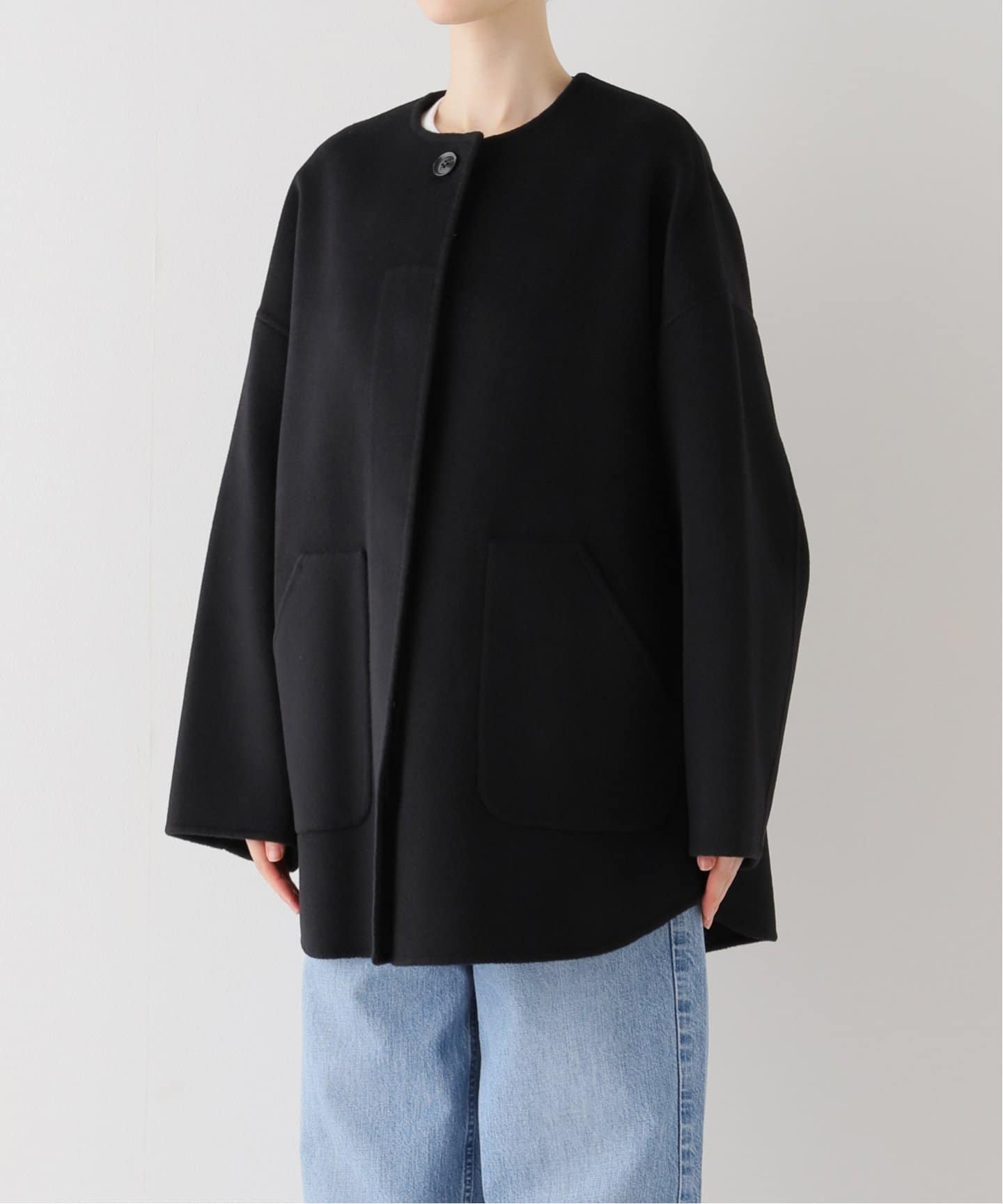 ≪追加≫ハミルトンリバークルーネックコート2（ノーカラーコート