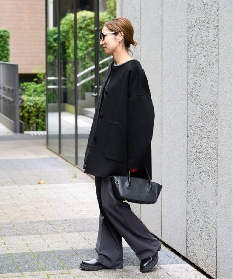 ≪追加≫ハミルトンリバークルーネックコート3（ノーカラーコート  